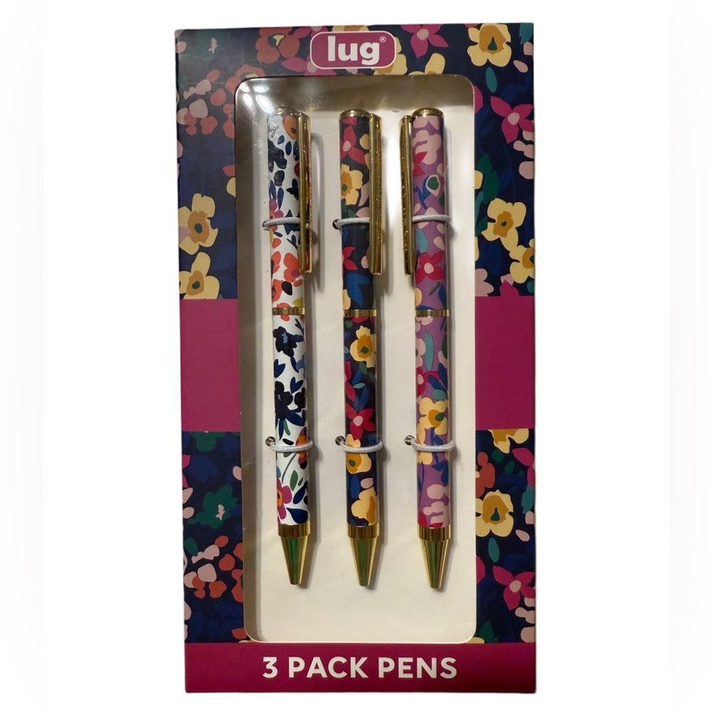 Lug Pens 3-pk Scribble NWT Wildflower